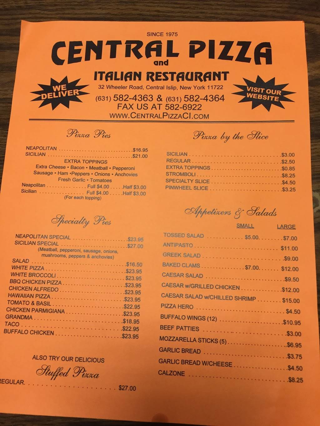 Central | restaurant | 32 Wheeler Rd C, Central Islip, NY 11722, USA | 6315824363 OR +1 631-582-4363