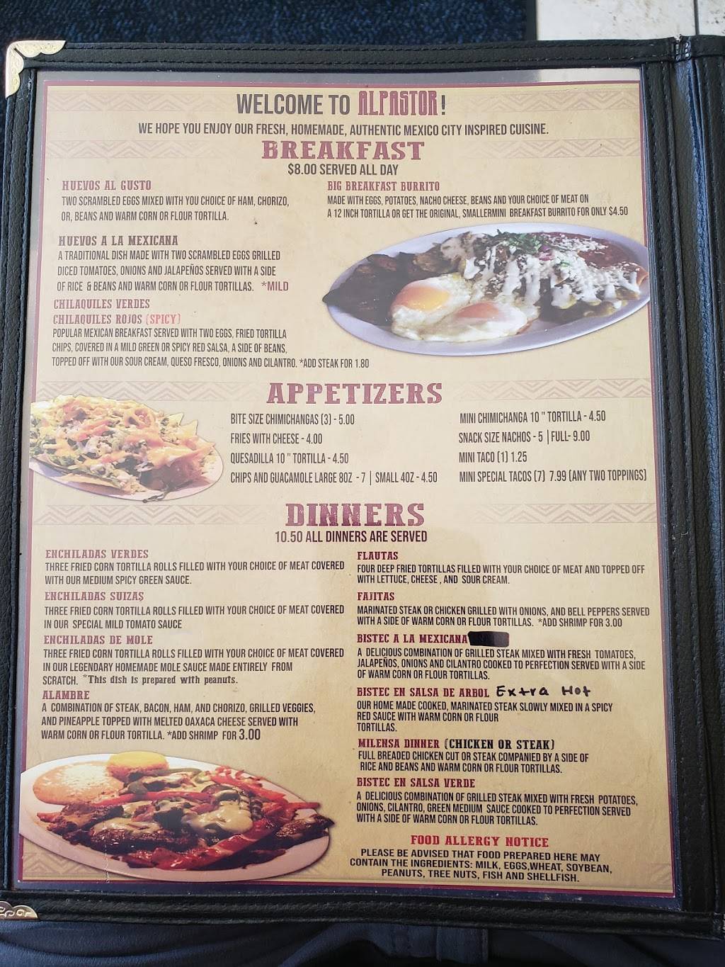 Al Pastor Mexican Cuisine | restaurant | 6200 W Burnham St, West Allis, WI 53219, USA | 4142105714 OR +1 414-210-5714