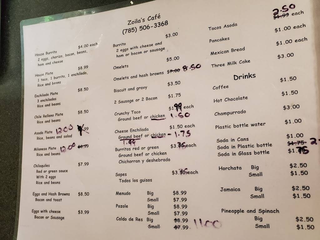 Zoilas Cafe | restaurant | 1000 SE 6th Ave, Topeka, KS 66607, USA | 7855063368 OR +1 785-506-3368