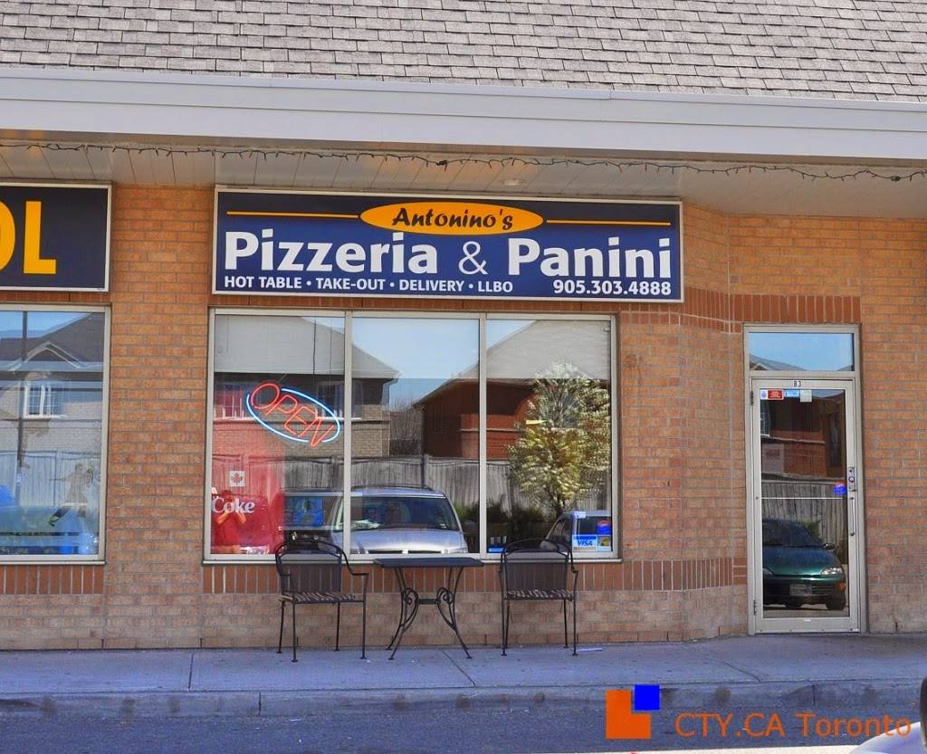 Antoninos Pizzeria & Panini | restaurant | 1801 Rutherford Rd, Concord, ON L4K 5R7, Canada | 9053034888 OR +1 905-303-4888