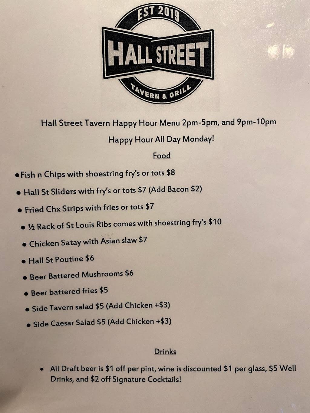 Hall Street Tavern and Grill | restaurant | 8220 SW Hall Blvd, Beaverton, OR 97008, USA | 5034301488 OR +1 503-430-1488
