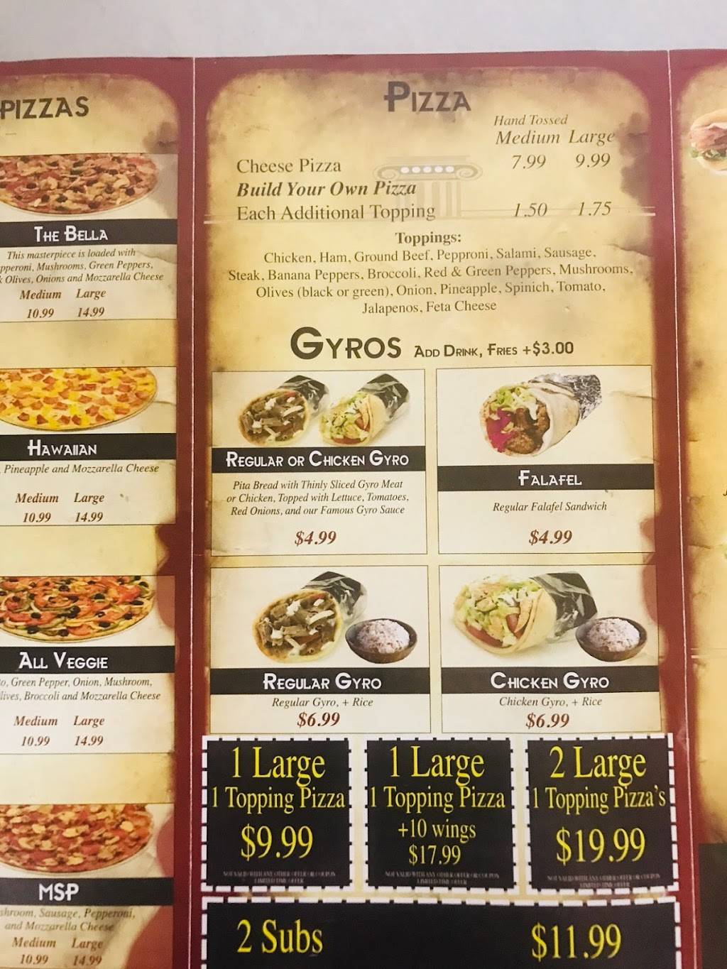 Bella pizza | restaurant | 3331 Maize Rd, Columbus, OH 43224, USA | 6149148833 OR +1 614-914-8833