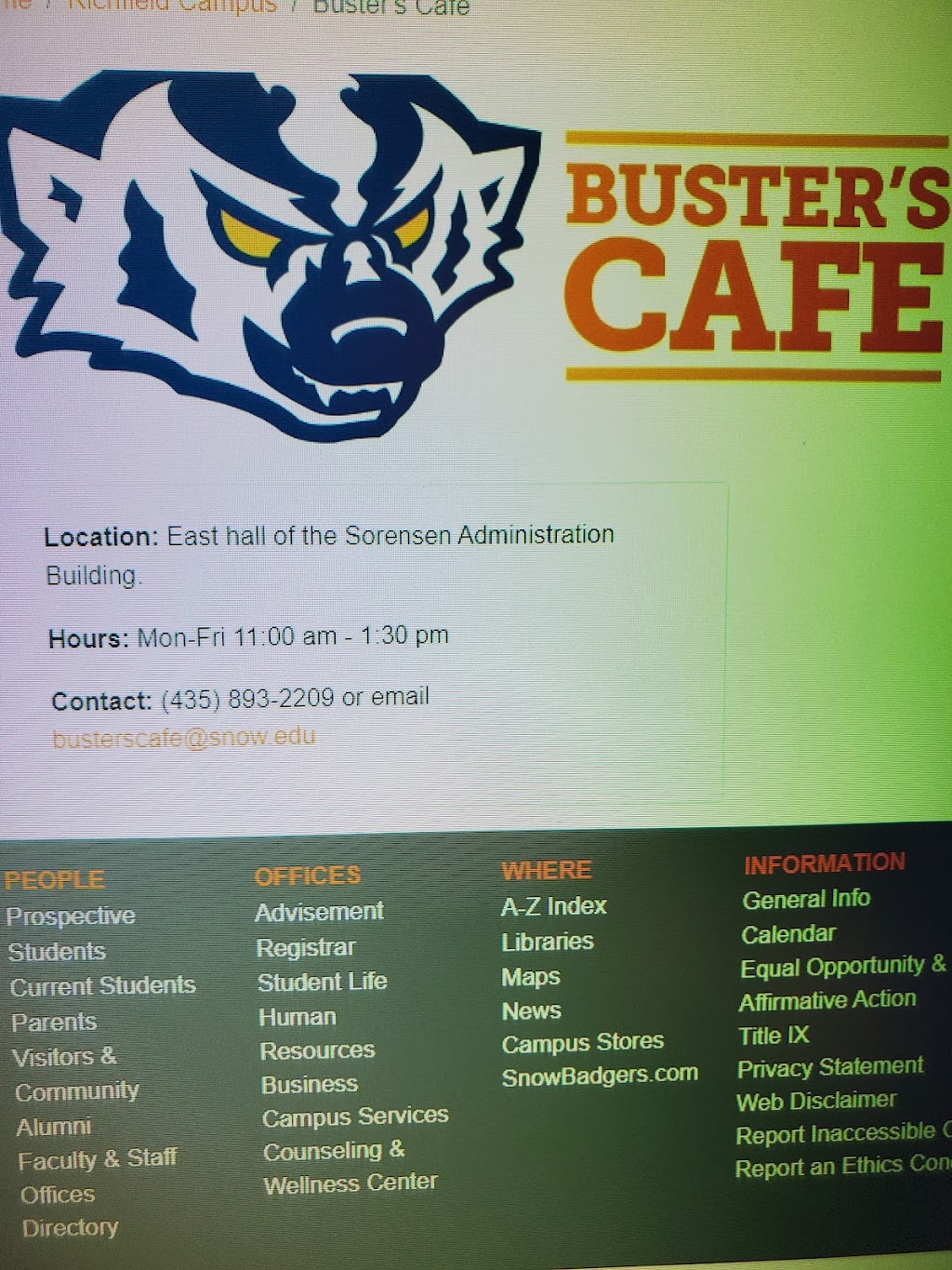 Busters cafe | restaurant | 800 W 200 S, Richfield, UT 84701, USA | 4358932209 OR +1 435-893-2209