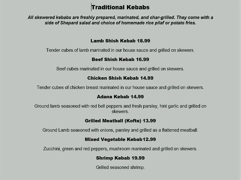 Nazar Mediterranean Restaurant | restaurant | 91 Broadway, Methuen, MA 01844, USA | 9782080983 OR +1 978-208-0983