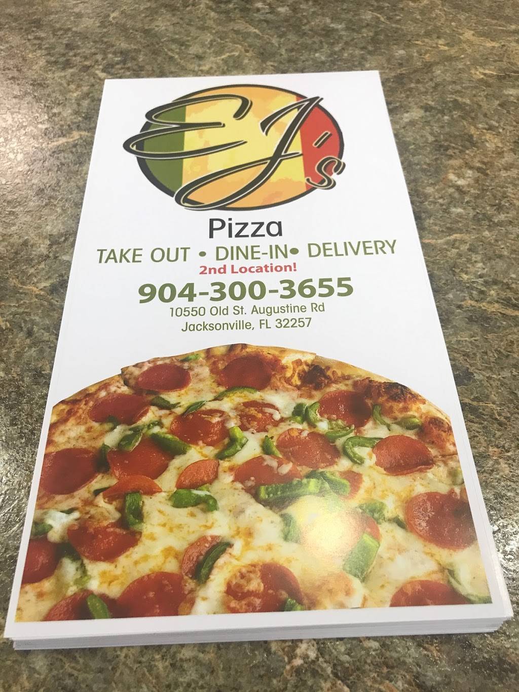 EJs Pizza | restaurant | 10550 Old St Augustine Rd, Jacksonville, FL 32257, USA | 9043003655 OR +1 904-300-3655