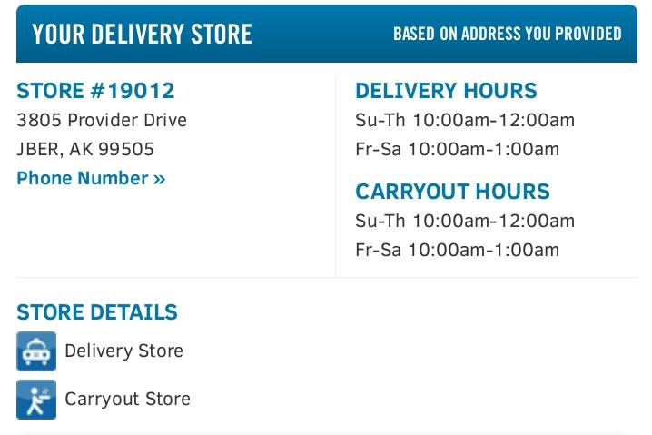 Dominos Pizza | meal delivery | 3805 Provider Dr, Anchorage, AK 99506, USA | 9073373377 OR +1 907-337-3377