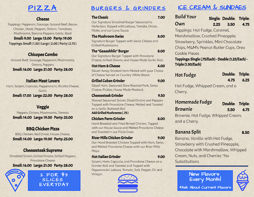 Chicopees Corner Grind | restaurant | 582 Chicopee St, Chicopee, MA 01013, USA | 4133159166 OR +1 413-315-9166