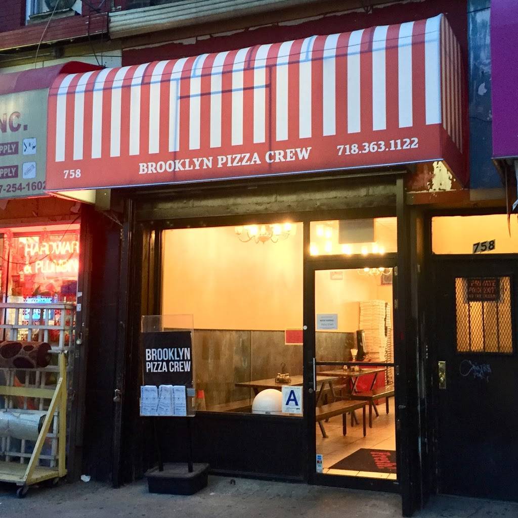 Brooklyn Pizza Crew | restaurant | 758 Nostrand Ave, Brooklyn, NY 11216, USA | 7183631122 OR +1 718-363-1122