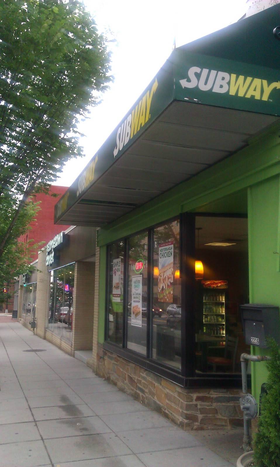 Subway Restaurants | restaurant | 2216 Wisconsin Ave NW, Washington, DC 20007, USA | 2023371080 OR +1 202-337-1080