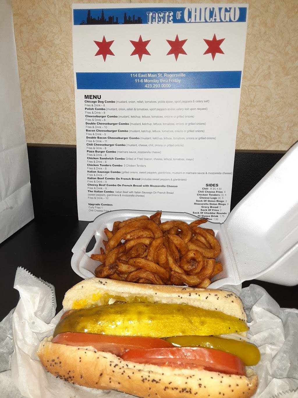 Taste of Chicago | restaurant | 114 E Main St, Rogersville, TN 37857, USA | 4232930000 OR +1 423-293-0000