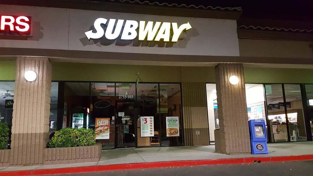 Subway Restaurants | restaurant | 2753 E Broadway Rd A103, Mesa, AZ 85204, USA | 4808349400 OR +1 480-834-9400