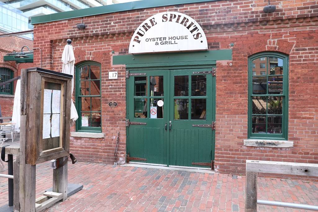 Pure Spirits Oyster House & Grill | restaurant | 17 Tank House Lane, Toronto, ON M5A 3C4, Canada | 4163615859 OR +1 416-361-5859