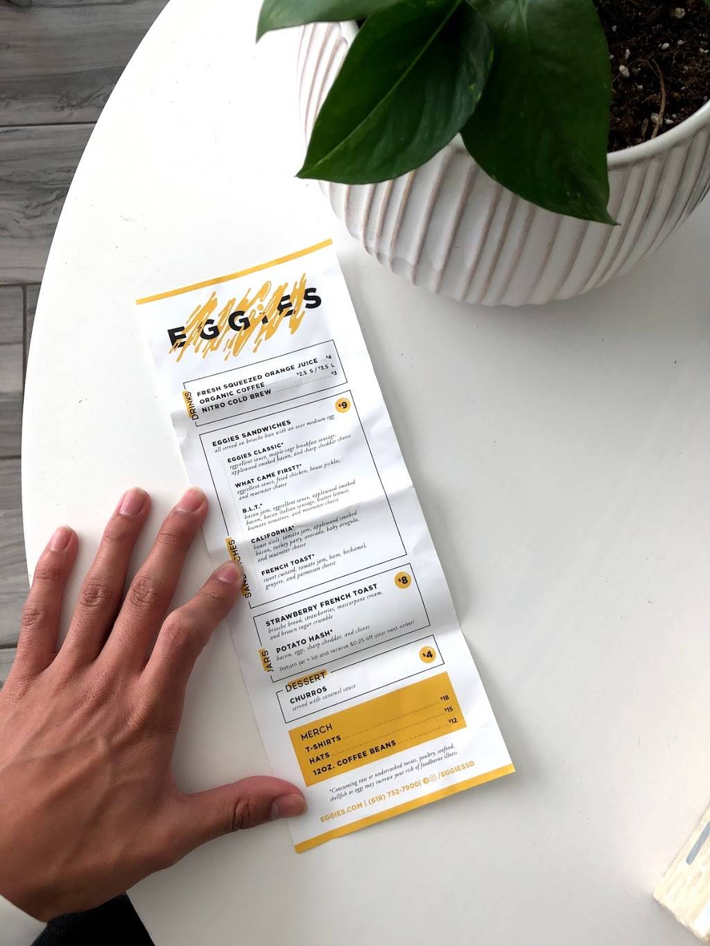 Eggies | restaurant | 2400 Historic Decatur Rd Suite 103 1/2, San Diego, CA 92106, USA | 6197327900 OR +1 619-732-7900