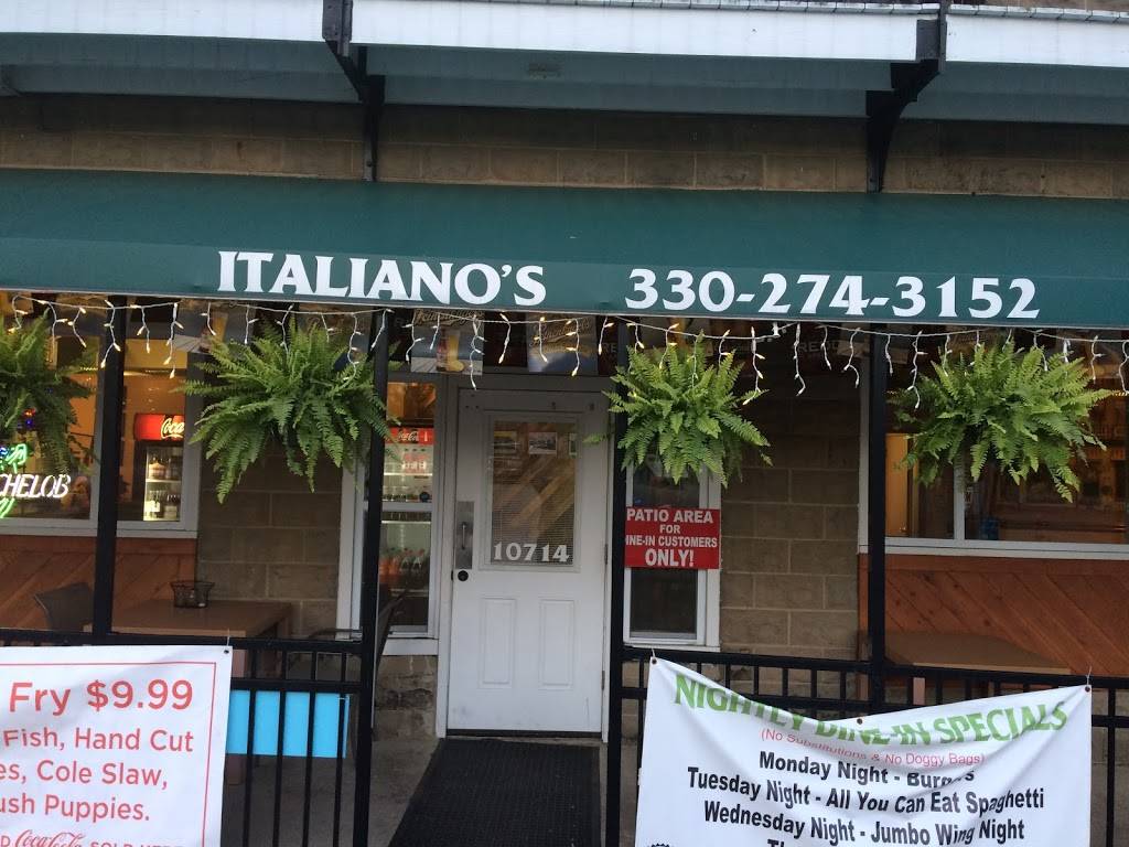 Italianos Pizzaria | restaurant | 10714 Main St, Mantua, OH 44255, USA | 3302743152 OR +1 330-274-3152