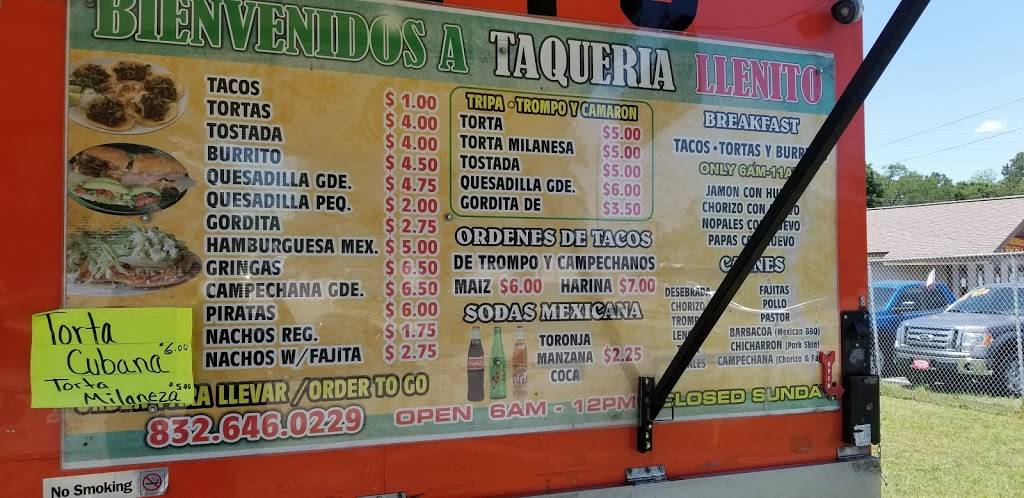 Taqueria Llenito | restaurant | 2055, 6660 Telephone Rd, Houston, TX 77061, USA | 8326460229 OR +1 832-646-0229