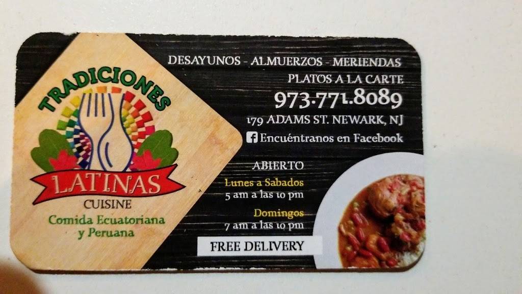 Tradiciones Latinas Cuisine | restaurant | 179 Adams St, Newark, NJ 07105, USA | 9737718089 OR +1 973-771-8089