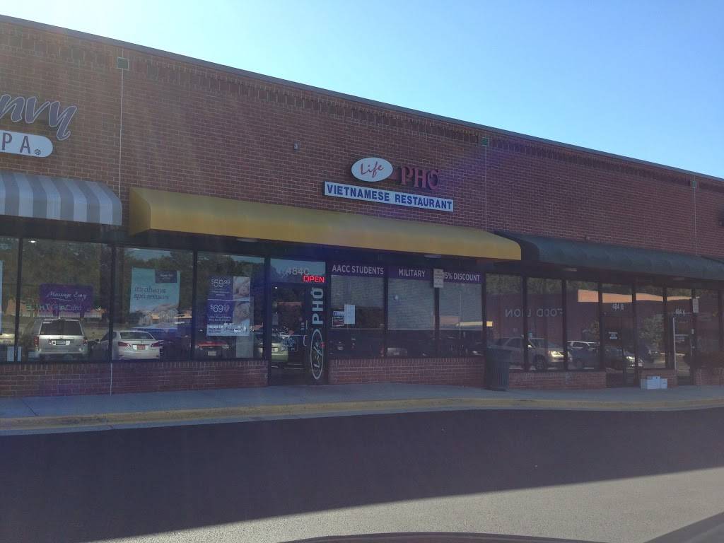Life Pho | restaurant | 484 Ritchie Hwy, Severna Park, MD 21146, USA | 4105448884 OR +1 410-544-8884