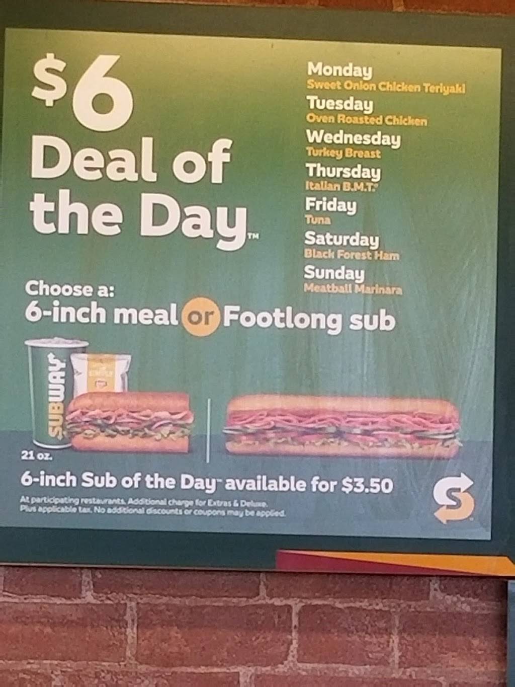 Subway | meal takeaway | 1801 Watson Blvd #C, Warner Robins, GA 31093, USA | 4789230555 OR +1 478-923-0555