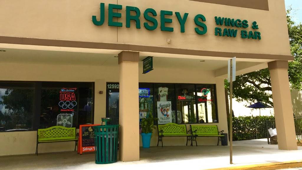 Jerseys Wings & Raw Bar | restaurant | 12592 Pines Blvd #104, Hollywood, FL 33027, USA | 9544502133 OR +1 954-450-2133