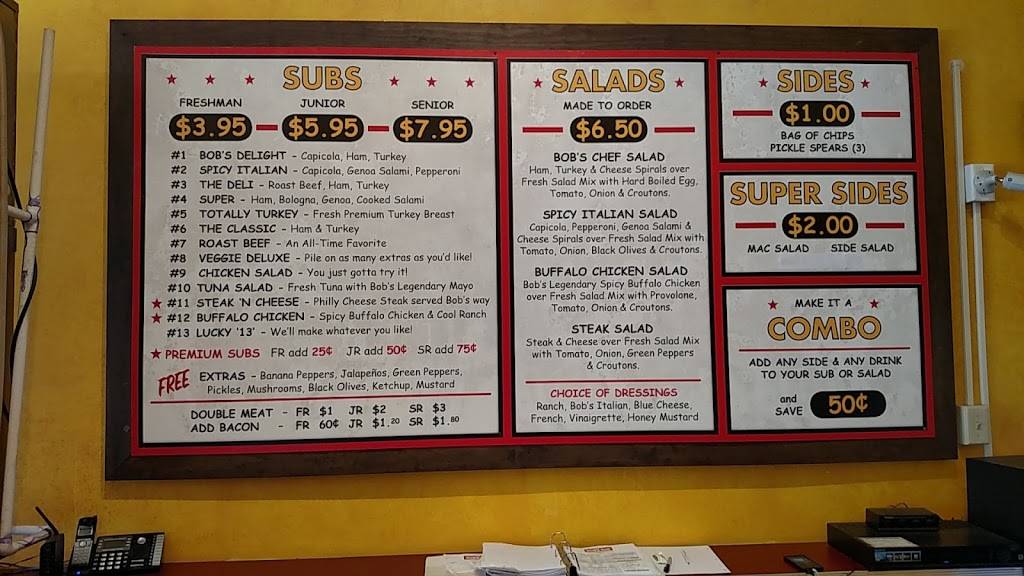 Bobs Sub | meal takeaway | 550 Philadelphia St, Indiana, PA 15701, USA | 7244712127 OR +1 724-471-2127