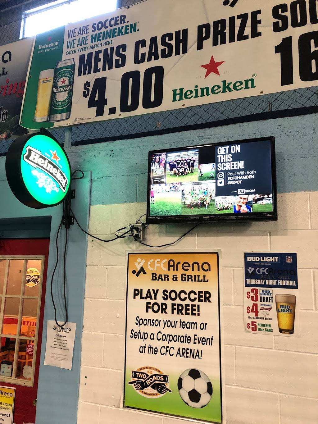 CFC Arena Bar & Grill | restaurant | 1018 Sherman Ave, Hamden, CT 06514, USA | 2038481605 OR +1 203-848-1605