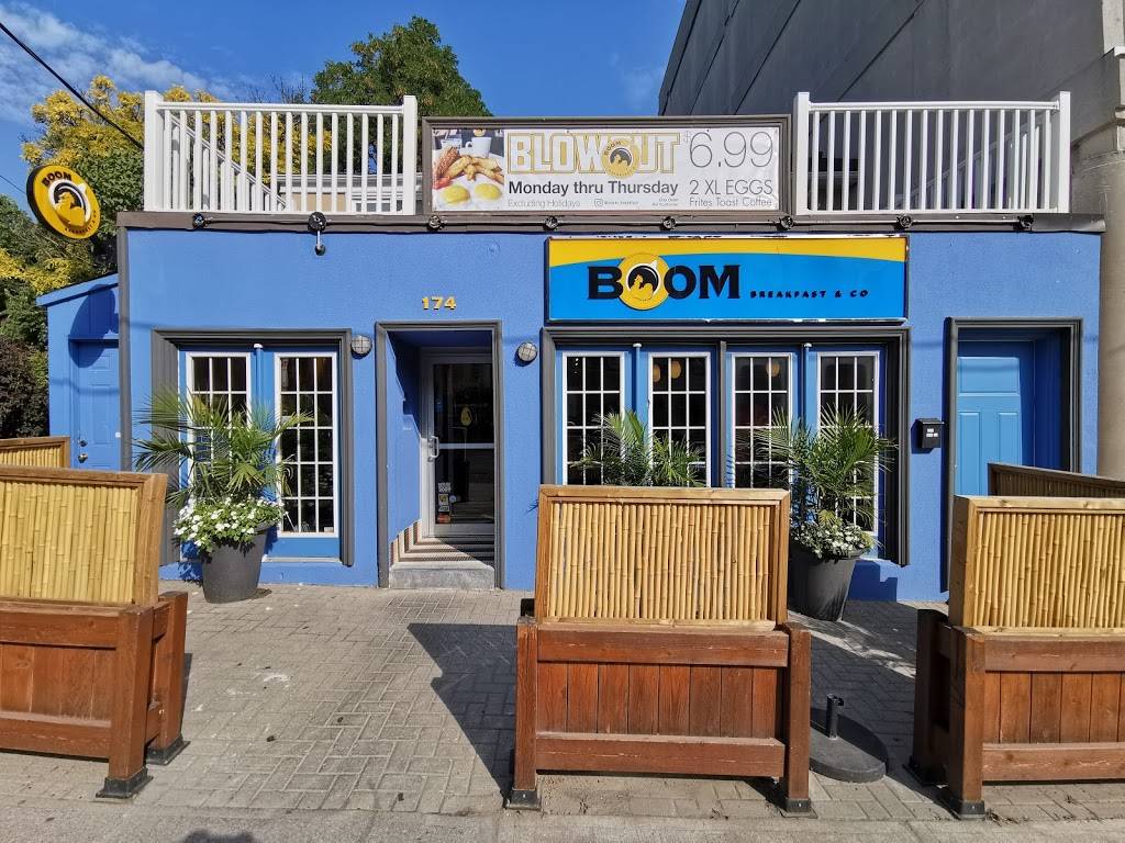 Boom Breakfast & Co | restaurant | 174 Eglinton Ave W, Toronto, ON M4R 1A7, Canada | 4164853447 OR +1 416-485-3447