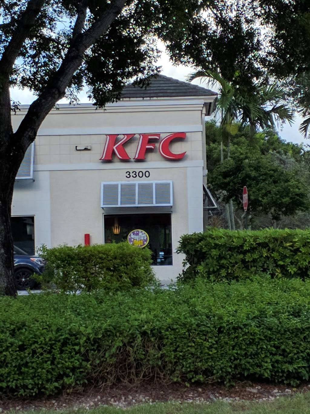 KFC | restaurant | 3300 N Nob Hill Rd, Sunrise, FL 33351, USA | 9545781910 OR +1 954-578-1910