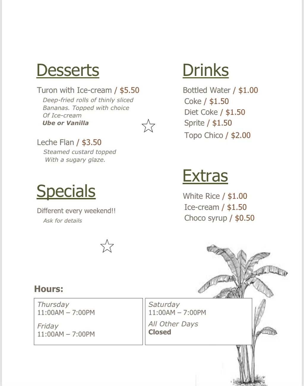 Pinoy Express | restaurant | 801 Chestnut St, San Marcos, TX 78666, USA | 4156326823 OR +1 415-632-6823