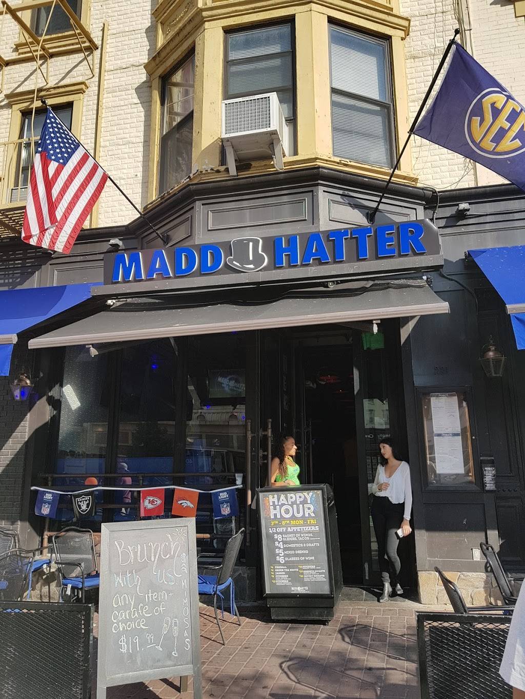 Madd Hatter Hoboken | restaurant | 221 Washington St, Hoboken, NJ 07030, USA | 2018501281 OR +1 201-850-1281