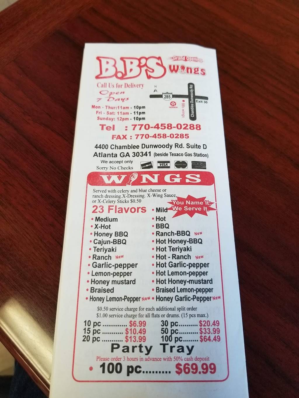 Bbs Wings | restaurant | 4400 Chamblee Dunwoody Rd #D, Atlanta, GA 30341, USA | 7704580288 OR +1 770-458-0288