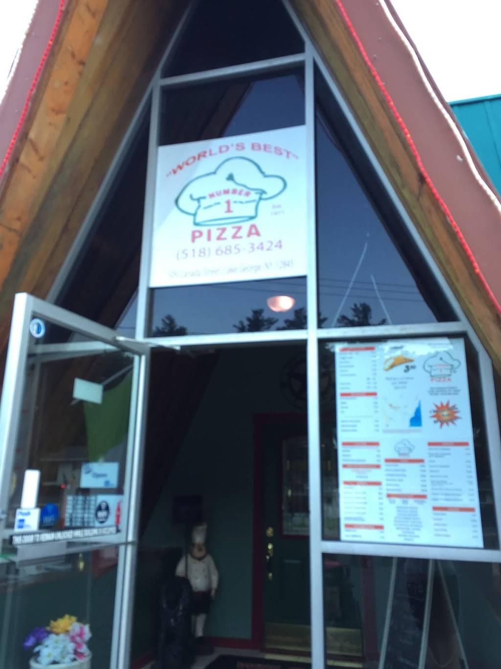 Number 1 Pizza | restaurant | 509 Canada St, Lake George, NY 12845, USA | 5186853424 OR +1 518-685-3424