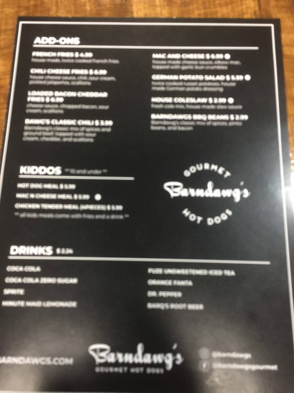 Barndawgs Gourmet Hot Dogs | restaurant | 84 W Lancaster Ave, Downingtown, PA 19335, USA | 4843643111 OR +1 484-364-3111