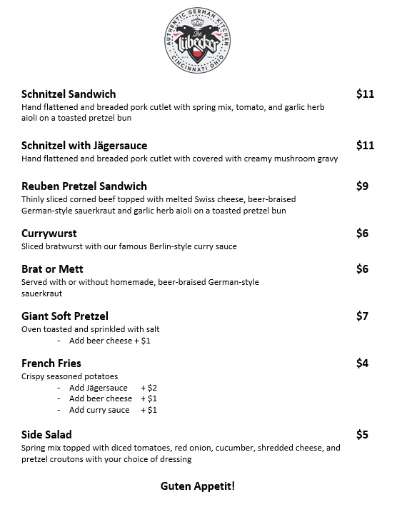The Lübecker | restaurant | 222 W 12th St, Cincinnati, OH 45202, USA | 5132049631 OR +1 513-204-9631