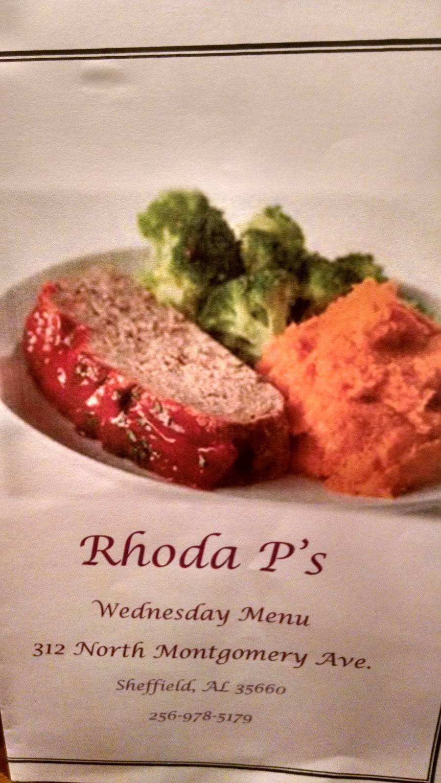 Rhoda Ps Restaurant & Catering | restaurant | 500 N Montgomery Ave, Sheffield, AL 35660, USA | 2569785179 OR +1 256-978-5179