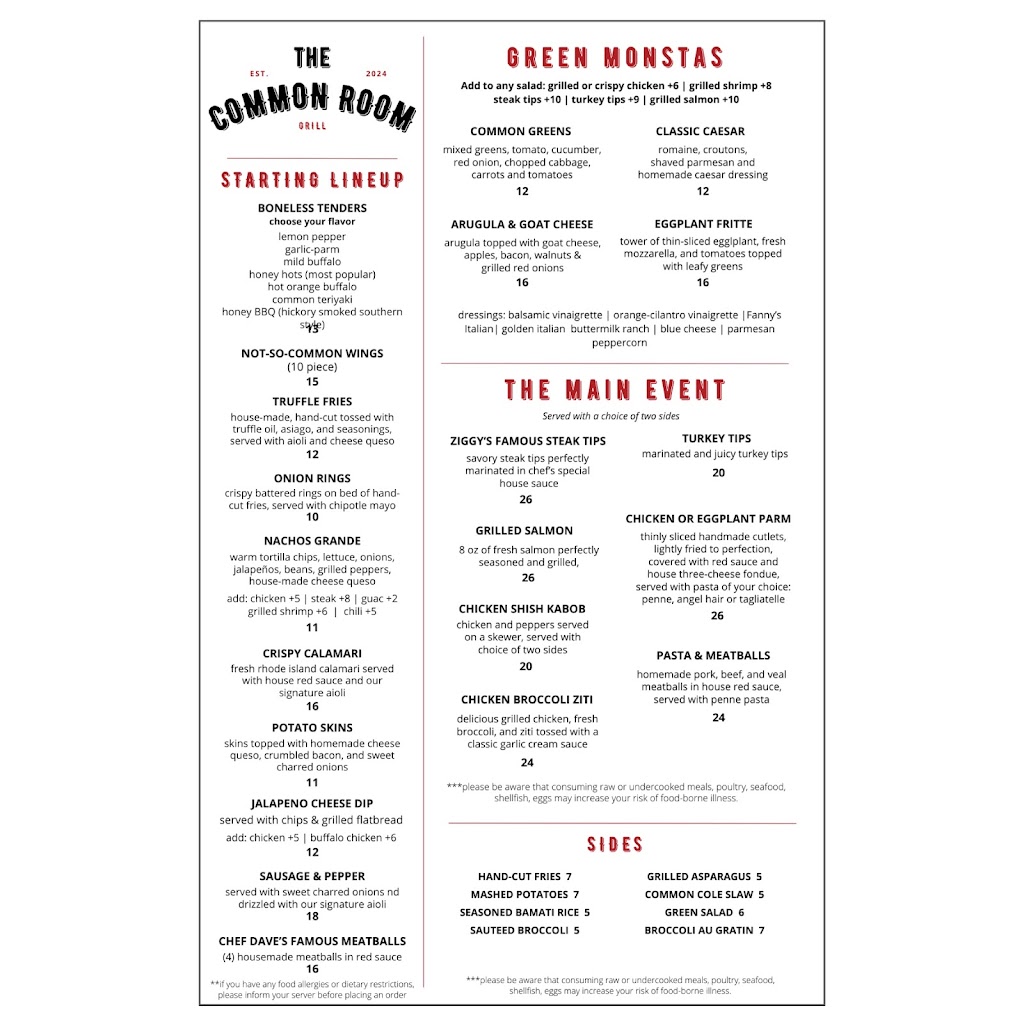 The Common Room | restaurant | 30 Dedham Ave, Needham, MA 02492, USA | 7814292015 OR +1 781-429-2015