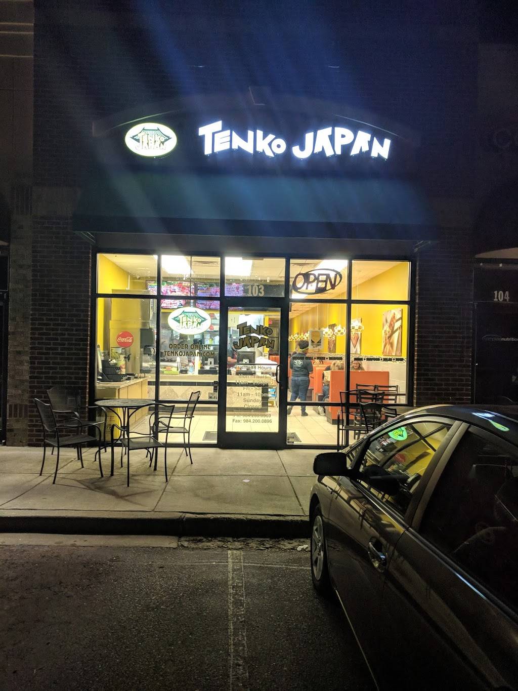 Tenko Japan | restaurant | 280 Meeting St #103, Cary, NC 27518, USA | 9842000569 OR +1 984-200-0569