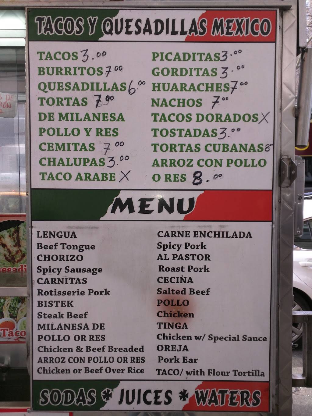 Tacos Y Quesadillas Mexico (Food Truck) | restaurant | 2030 Broadway, New York, NY 10023, USA | 3478467413 OR +1 347-846-7413