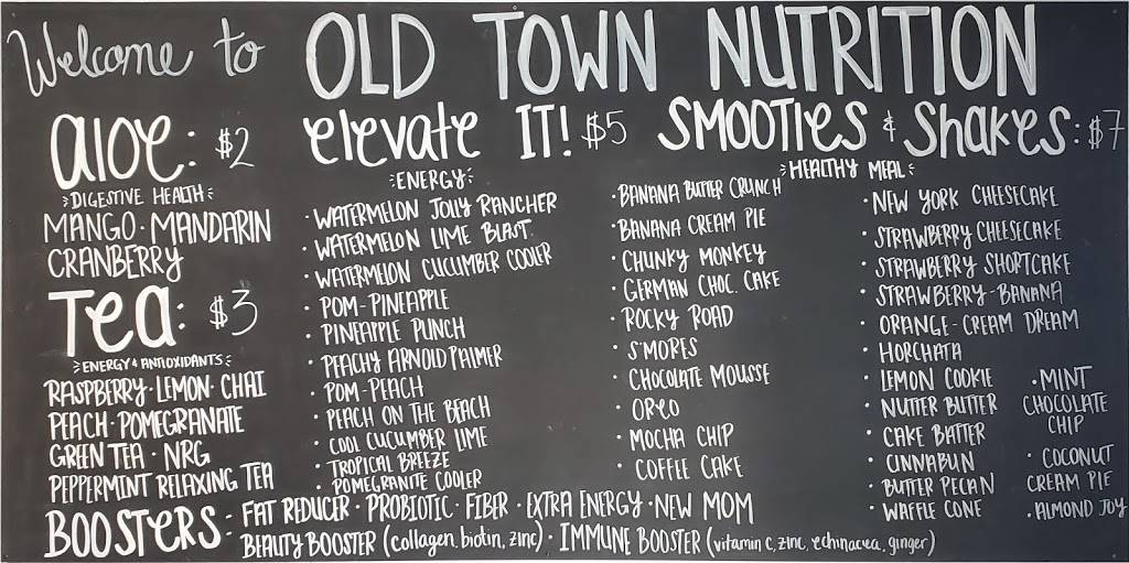 Old Town Nutrition | restaurant | 28410 Old Town Front St #107, Temecula, CA 92590, USA | 9515377983 OR +1 951-537-7983