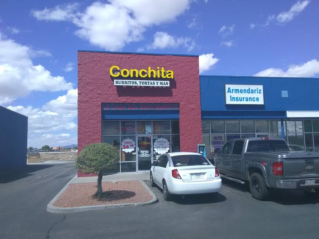 Conchita Burritos, Tortas Y Mas | restaurant | 835 N Zaragoza Rd, El Paso, TX 79907, USA | 9158596400 OR +1 915-859-6400