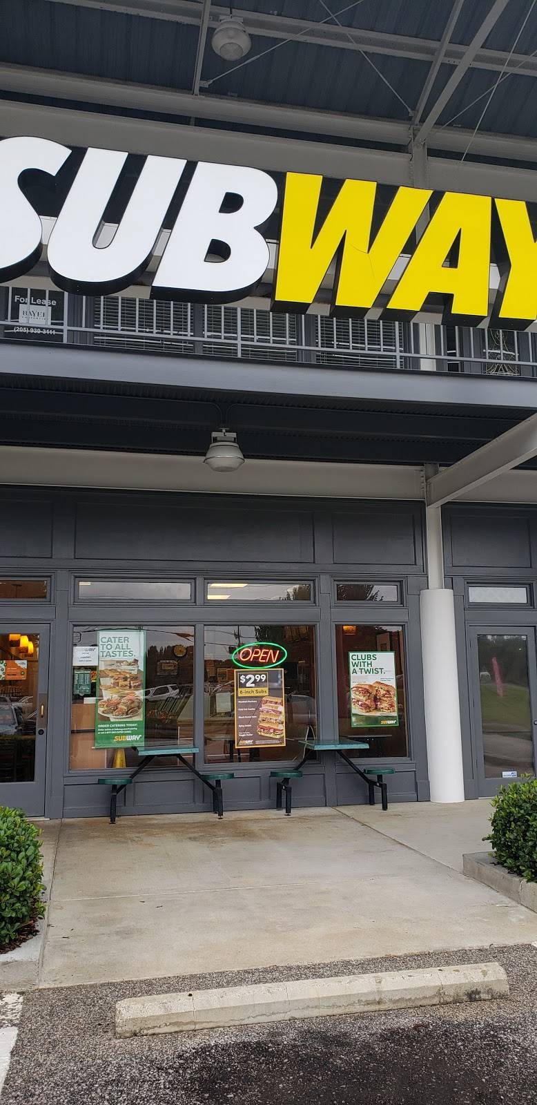 Subway | restaurant | 424 Cahaba Park Cir, Birmingham, AL 35242, USA | 2059955665 OR +1 205-995-5665
