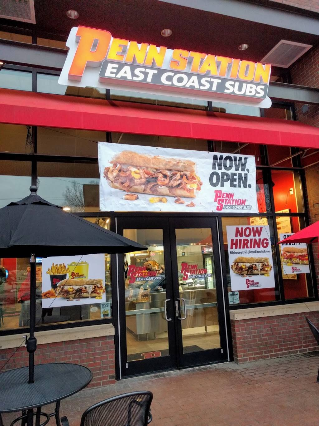Penn Station East Coast Subs | restaurant | 3001 Hillsborough St #122, Raleigh, NC 27607, USA | 9842328444 OR +1 984-232-8444