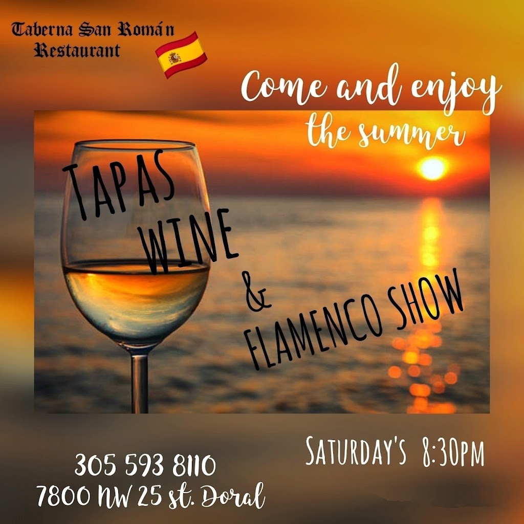 La Taberna de San Roman Spanish Restaurant | restaurant | 7800 NW 25th St, Doral, FL 33122, USA | 3055938110 OR +1 305-593-8110