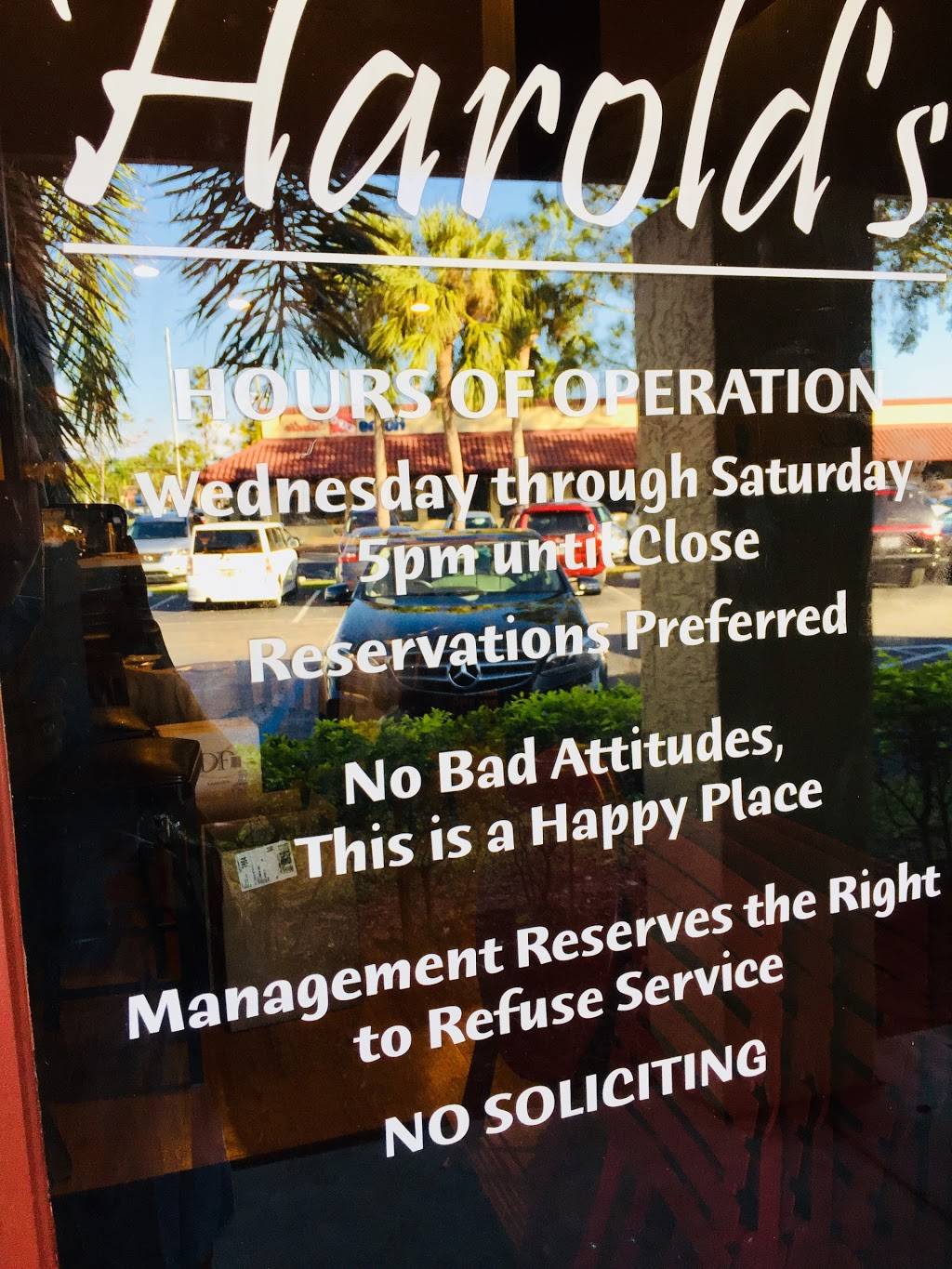 Harolds | restaurant | 15250 S Tamiami Trail #107, Fort Myers, FL 33908, USA | 2398490622 OR +1 239-849-0622