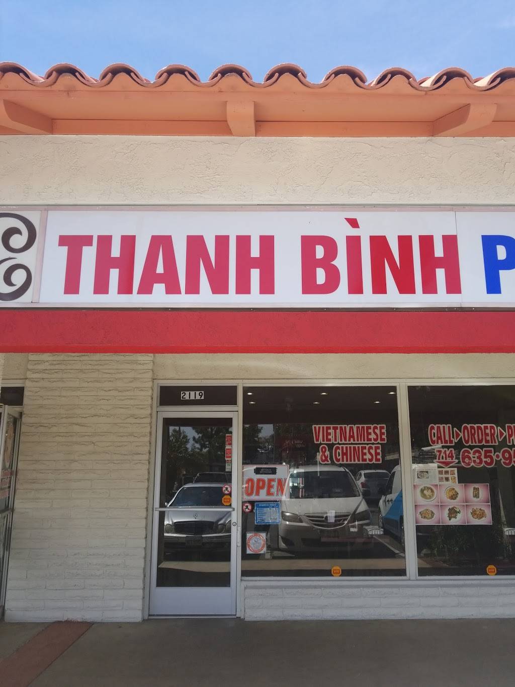 Thanh Binh Restaurant (Phở) | restaurant | 2119 E Ball Rd, Anaheim, CA 92806, USA | 7146359531 OR +1 714-635-9531