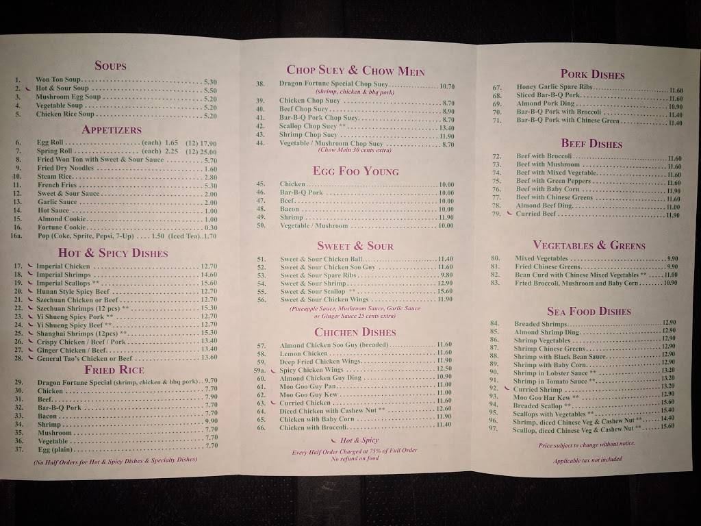 Dragon Fortune Delight | restaurant | 62 Stonehaven Dr, Kanata, ON K2M 2Y2, Canada | 6132547071 OR +1 613-254-7071