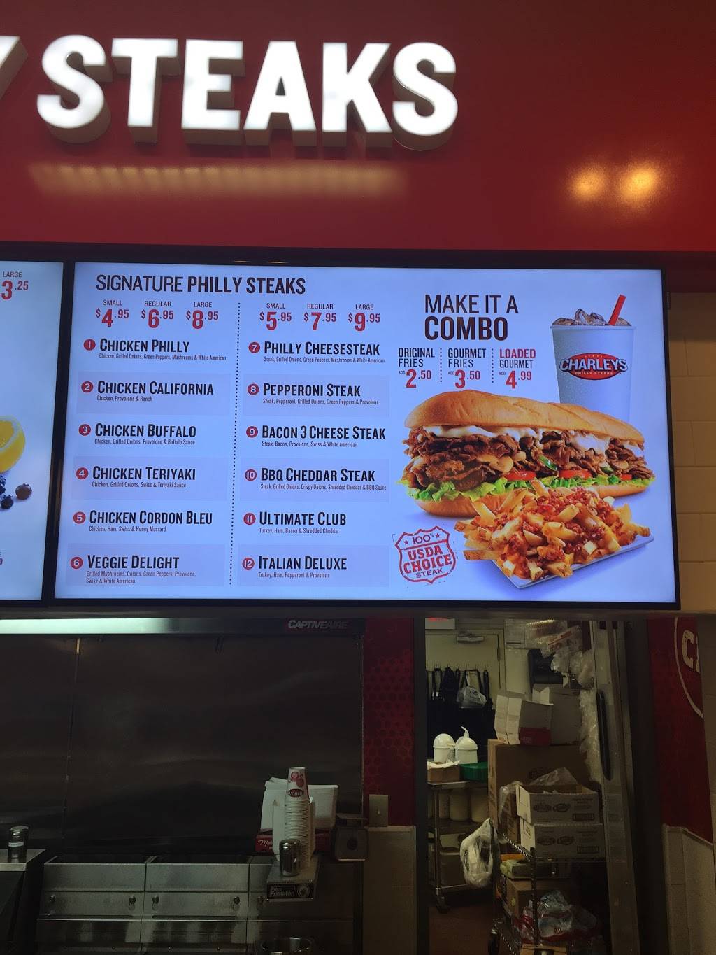 Charleys Philly Steaks | restaurant | 50 Massachusetts Ave NE, Washington, DC 20002, USA | 2022896566 OR +1 202-289-6566