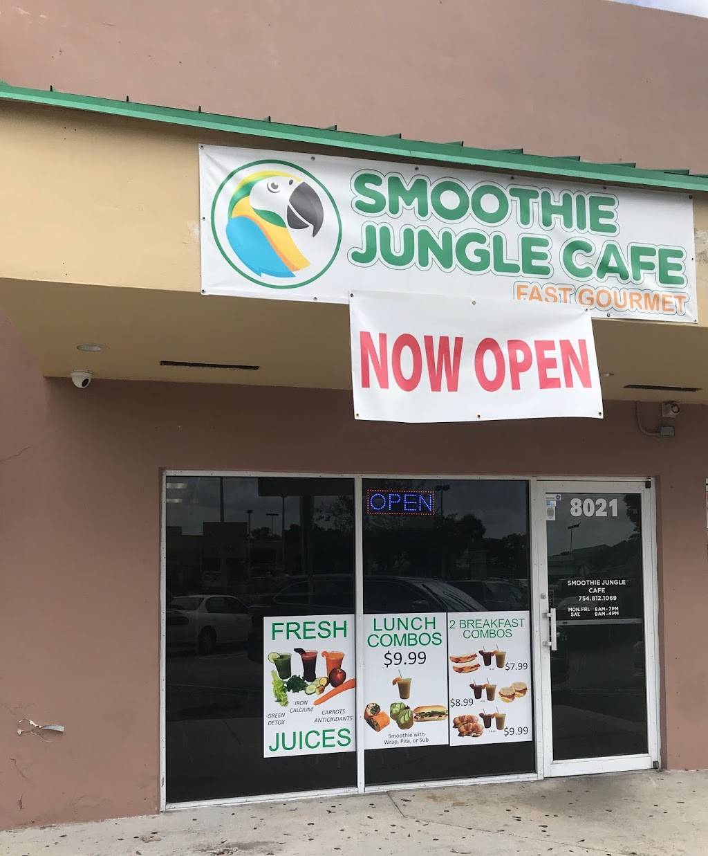 Smoothie Jungle Cafe (Coral Springs) | restaurant | 8021 W Sample Rd, Coral Springs, FL 33065, USA | 7548121069 OR +1 754-812-1069