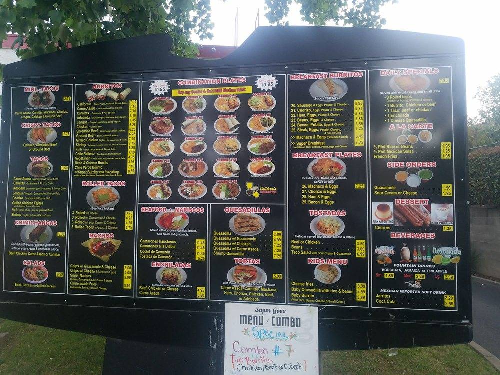 California Burrito Mexican Food #5 | restaurant | 8341 Folsom Blvd, Sacramento, CA 95826, USA | 9164380177 OR +1 916-438-0177