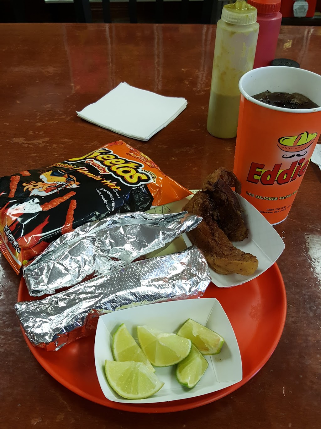 Eddies Tacos | restaurant | 2801 N I Rd, San Juan, TX 78589, USA | 9567821321 OR +1 956-782-1321
