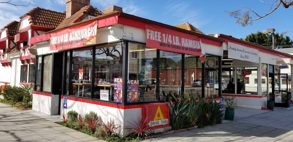 Angelos Burgers | cafe | 608 S Coast Hwy 101, Encinitas, CA 92024, USA | 7609439115 OR +1 760-943-9115